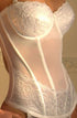 Gracya Anastasia white corset detail, UK lingerie at My Devilish Desires