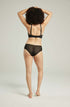 The Sheer Deco Hipster Brief Black, UK lingerie at My Devilish Desires