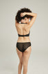 The Sheer Deco Hipster Brief Black, UK lingerie at My Devilish Desires