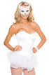 Shirley of Hollywood 31044 White Corset, UK lingerie at My Devilish Desires