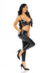 Beauty Night Bethany wet look set detail, clubwear at My Devilish Desires