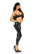 Beauty Night Carina wet look trousers and bra set, clubwear at My Devilish Desires