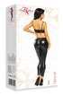 Beauty Night Carina wet look trousers and bra set, clubwear at My Devilish Desires