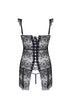 Beauty Night Alena corset back view, UK lingerie at My Devilish Desires