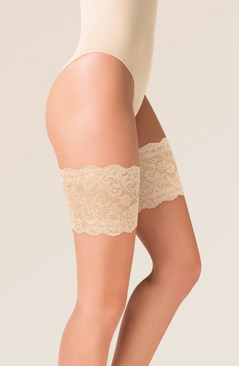Gabriella Lace Thigh Band 509 Ivory, UK lingerie at My Devilish Desires