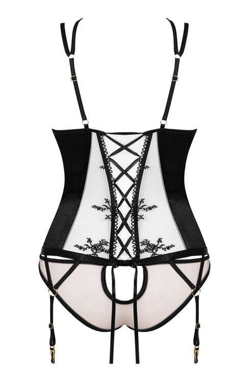 Beauty Night Gianna corset, sultry UK lingerie at My Devilish Desires