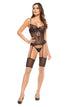 Beauty Night Goldie corset, glamorous UK lingerie at My Devilish Desires