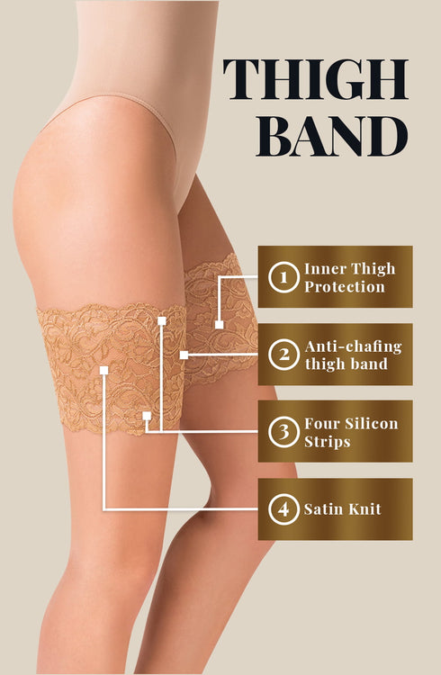 Gabriella Lace Thigh Band 509 Beige, UK lingerie at My Devilish Desires
