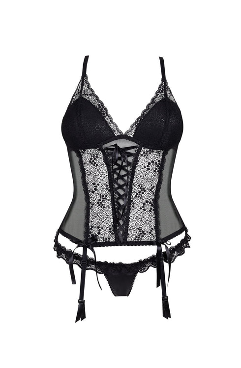 Beauty Night Lauren corset, romantic UK lingerie at My Devilish Desires