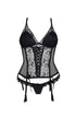 Beauty Night Lauren corset, romantic UK lingerie at My Devilish Desires