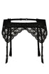 Roza Lagerta Suspender Belt Black, UK lingerie at My Devilish Desires