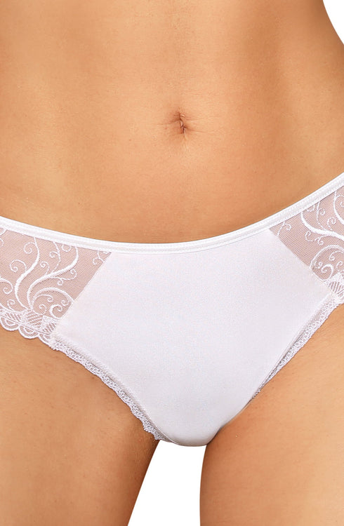 Roza Anuk Thong White, UK lingerie at My Devilish Desires