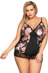 YesX YX835Q Floral Babydoll, UK lingerie at My Devilish Desires