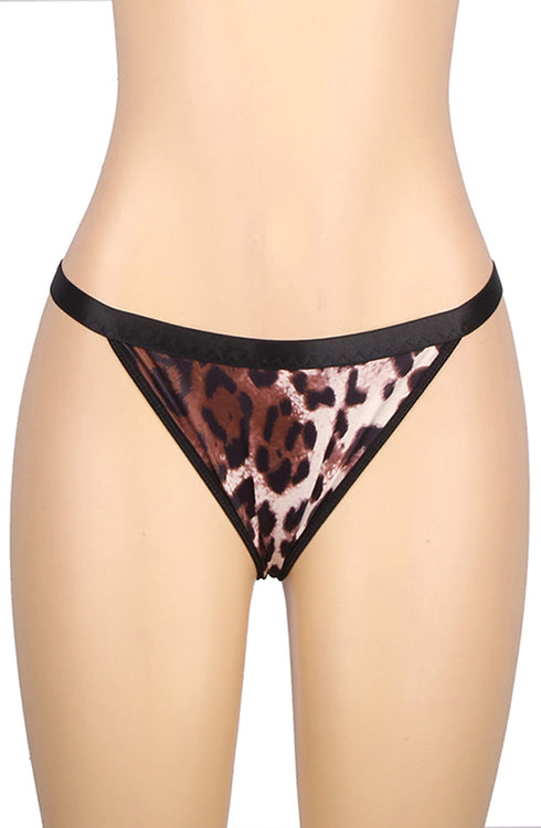 YesX YX837 Leopard Print Set, roleplay lingerie at My Devilish Desires