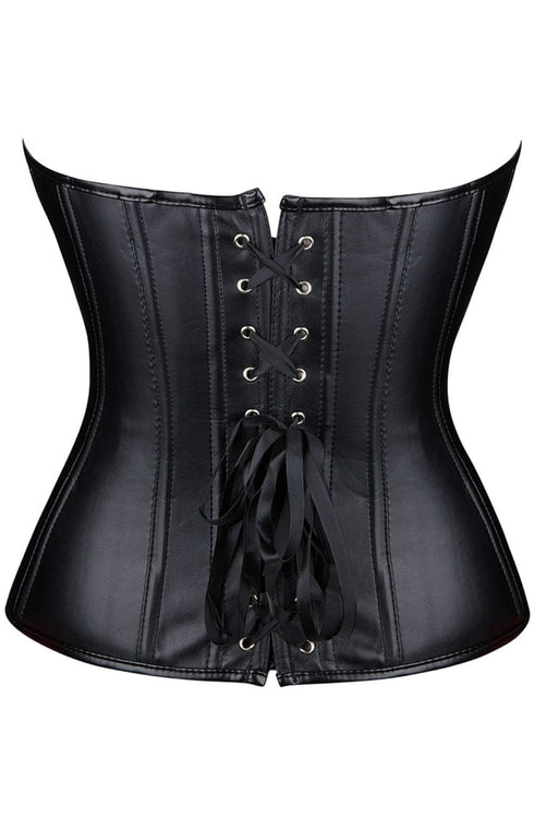 YesX YX888 black corset, plus size clubwear lingerie at My Devilish Desires