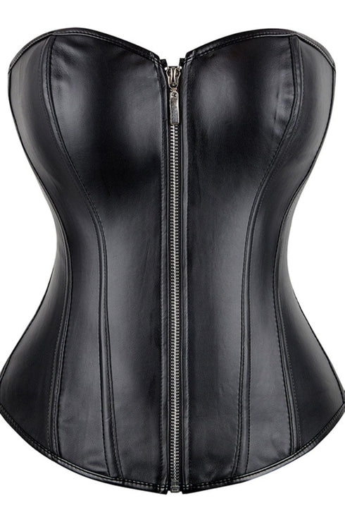 YesX YX888 black corset detail, plus size lingerie at My Devilish Desires