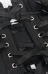 YesX YX889 black corset, plus size UK lingerie at My Devilish Desires