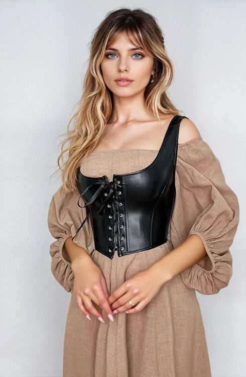 YesX YX889 Sexy Corset Black Up to 6XL, UK lingerie at My Devilish Desires