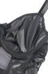 YesX YX890 Black Faux Leather Look and Mesh, wet look clubwear at My Devilish Desires