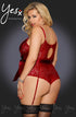 YesX YX951Q Red Body, UK lingerie at My Devilish Desires