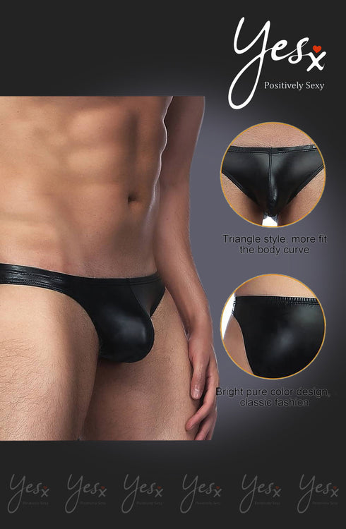 YesX YX969 Men's Brief Black, UK lingerie at My Devilish Desires
