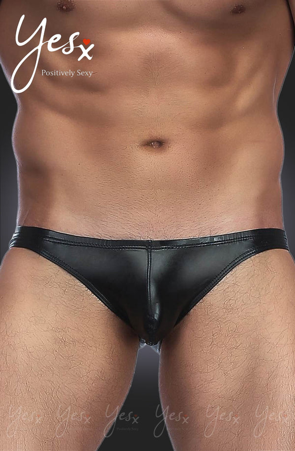 YesX YX969 Men's Brief Black, UK lingerie at My Devilish Desires
