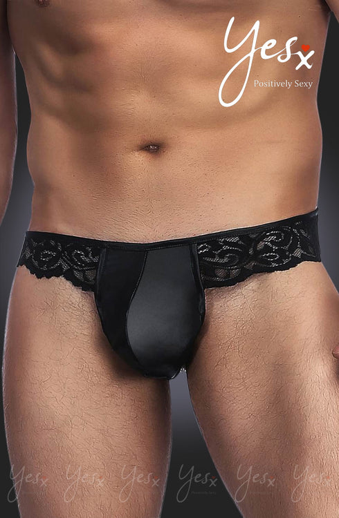 YesX YX970 Men's Brief Black, UK lingerie at My Devilish Desires