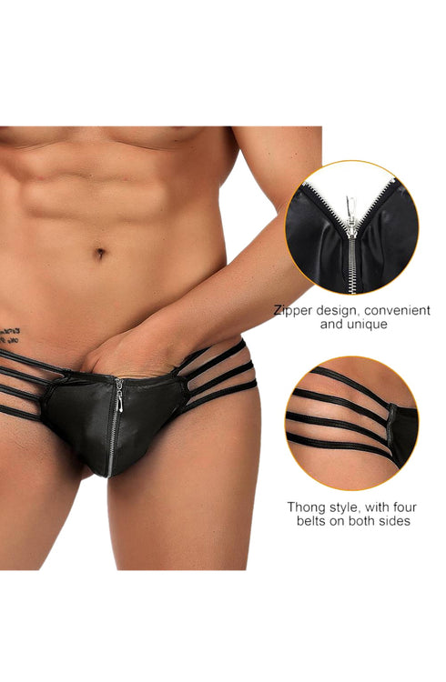 YesX YX971 Men's Thong Black, UK lingerie at My Devilish Desires
