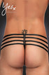YesX YX971 Men's Thong Black, UK lingerie at My Devilish Desires