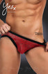 YesX YX974 Men's Brief Red/Black, UK lingerie at My Devilish Desires