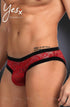 YesX YX974 Men's Brief Red/Black, UK lingerie at My Devilish Desires