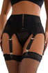 YesX YX977 Garter and Thong Black, UK lingerie at My Devilish Desires
