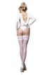 Ballerina 585 White Hold Ups, UK lingerie at My Devilish Desires