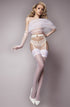Ballerina 589 White Hold Ups, UK lingerie at My Devilish Desires