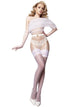 Ballerina 589 White Hold Ups, UK lingerie at My Devilish Desires