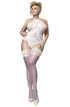 Ballerina 591 Ivory Hold Ups Plus, UK lingerie at My Devilish Desires