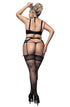 Ballerina 594 Black Hold Ups Plus, UK lingerie at My Devilish Desires