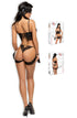 Beauty Night Shaquila black lingerie set back view at My Devilish Desires