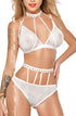 Dotty Set White, UK lingerie at My Devilish Desires