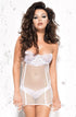 Me Seduce Mila white corset, elegant UK lingerie at My Devilish Desires