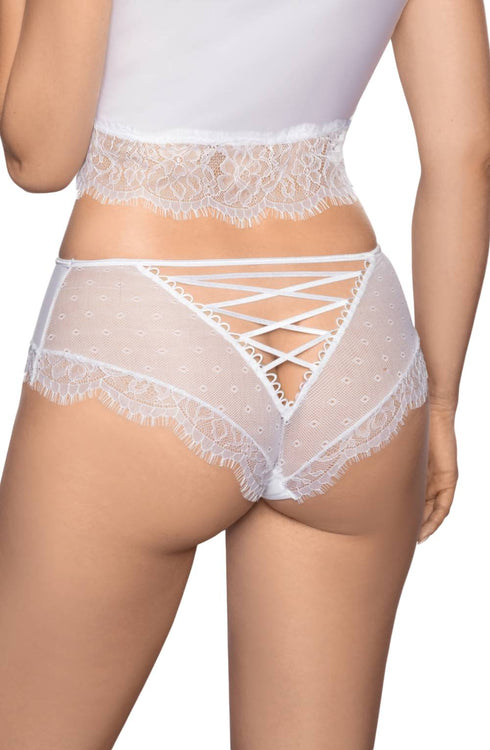 Roza Erii White BRIEF, UK lingerie at My Devilish Desires