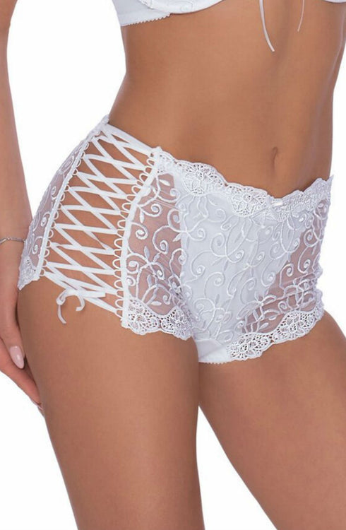 Roza Ginewra Short White, UK lingerie at My Devilish Desires
