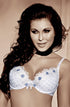 Roza Scarlet White Bra, UK lingerie at My Devilish Desires