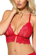Roza Zuza red half corset, bold UK lingerie at My Devilish Desires