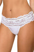 Roza Sefia Thong White, UK lingerie at My Devilish Desires