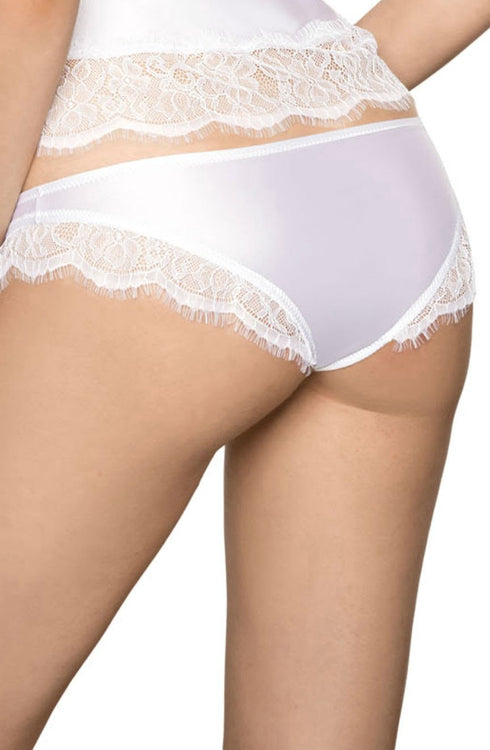 Roza Sija White Brief, UK lingerie at My Devilish Desires