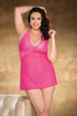 Shirley of Hollywood X31313 Heart Lace Chemise, UK lingerie at My Devilish Desires