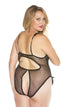 Shirley of Hollywood XX2497 Black Teddy, UK lingerie at My Devilish Desires