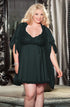 Shirley of Hollywood X3595 Black 3 Piece Babydoll, UK lingerie at My Devilish Desires