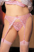 Shirley of Hollywood X622 Pink Garter Belt, UK lingerie at My Devilish Desires